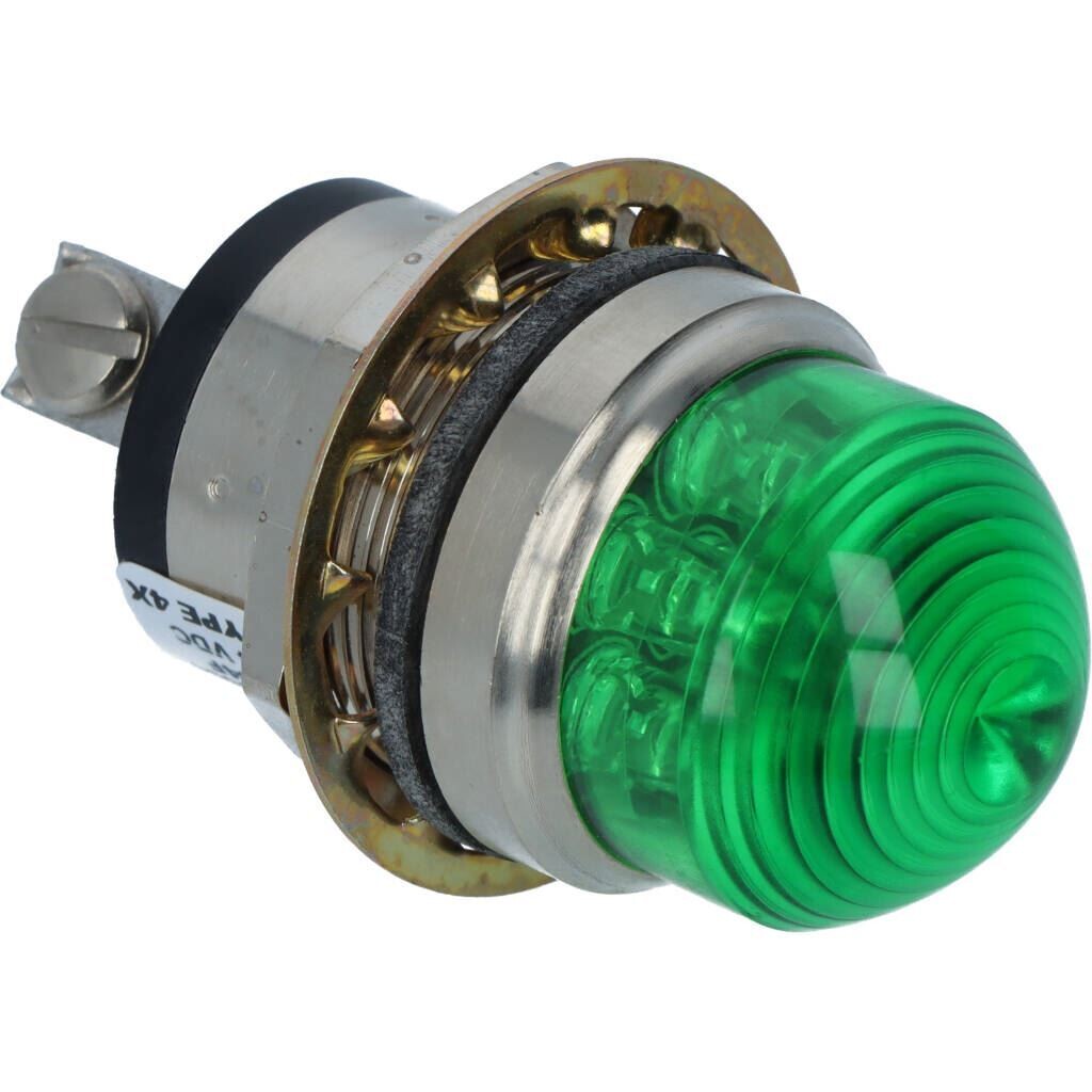 LED ind. 24Vdc Green, High density Dome Lens