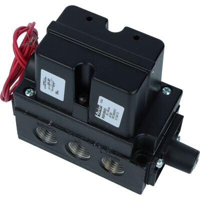 Valve Solenoid, 4 way, 24Vdc Side ported, in line Valve Solenoid, 4 way, 24Vdc Side ported, in line