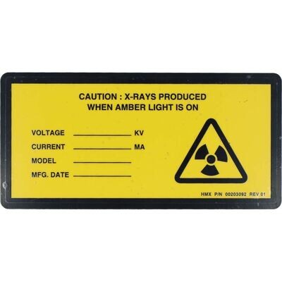 Label Source X-Rays produced