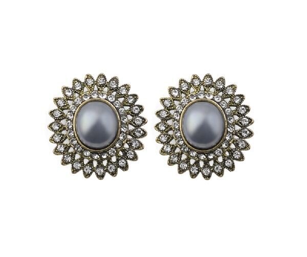 Vintage Bleu Boucles d'oreilles