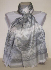 Grey Silk Scarve
