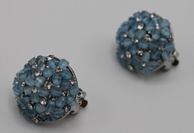 Clips blue flowers