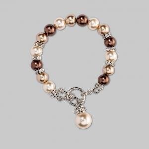 Bracelet Pearl Brown Beige