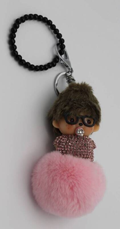 Keychain Doll boy glasses