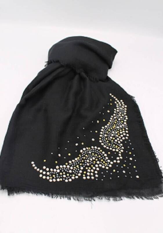 Black Scarve with strass