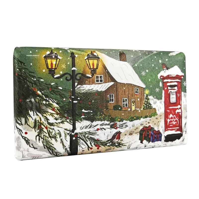 English Countryside in Winter Christmas Soap