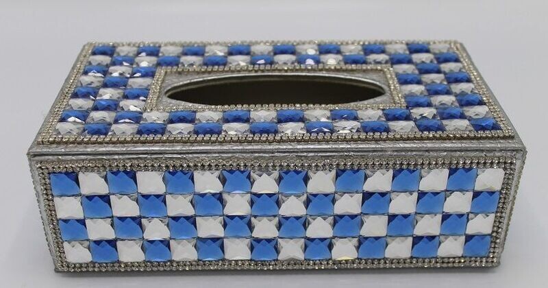 Napkin box blue