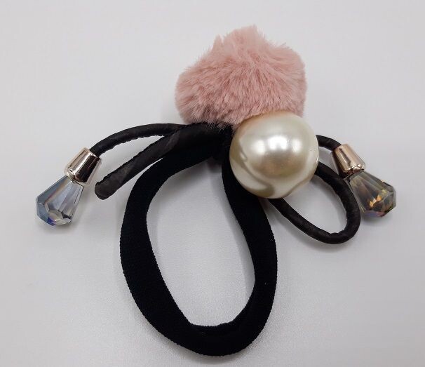 Hair Puller Pink Pompon