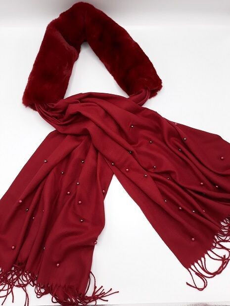 Scarf Red Fur