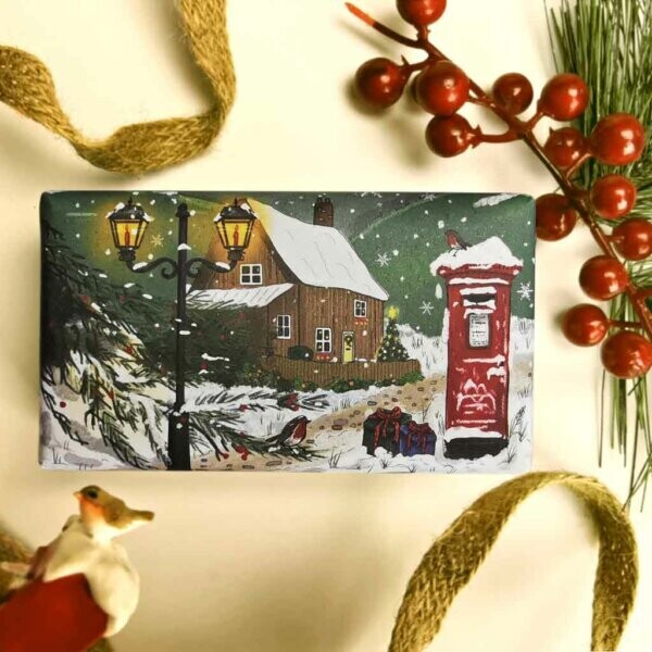 English Countryside in Winter Christmas Soap