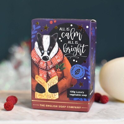 Mini Savon Blaireau de Noël