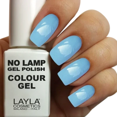 NO LAMP GEL POLISH COLOR Breezy Blue N°18