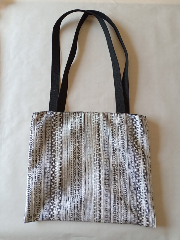 Totebag zwart/wit
