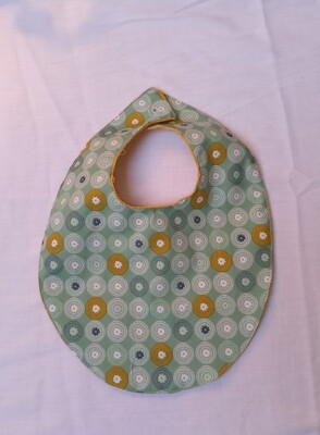 set spuugdoekje,  bandana en kleine slab groen/oker