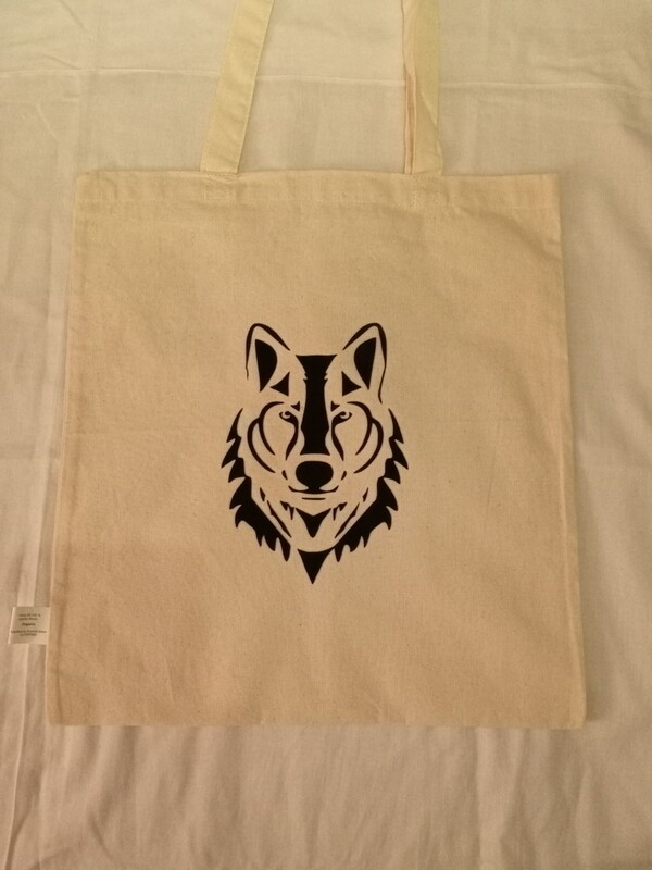 Totebag kleine wolf flock