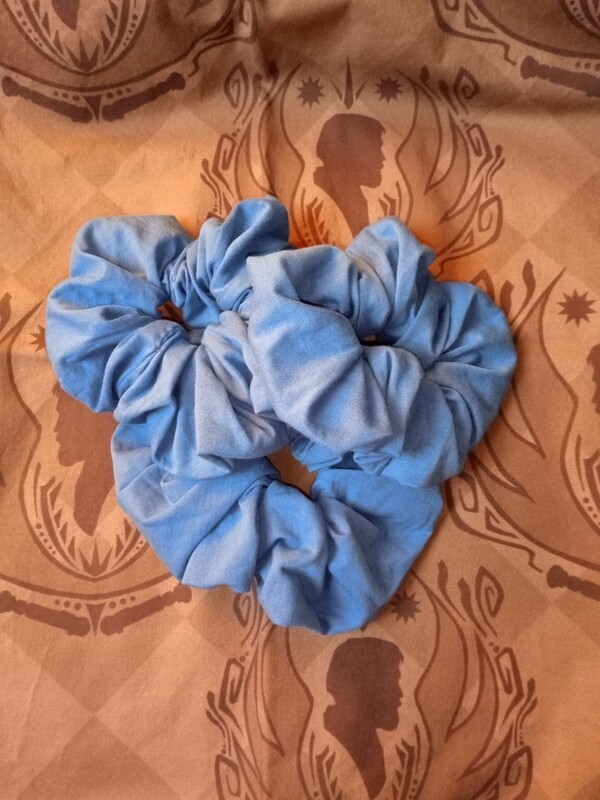 Scrunchi xl blauw