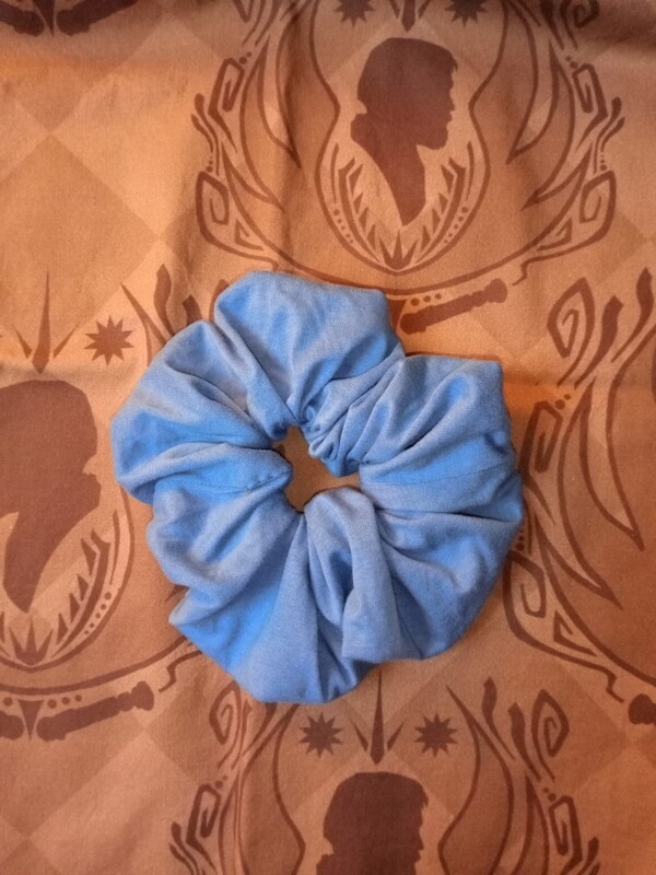 Scrunchi xl blauw