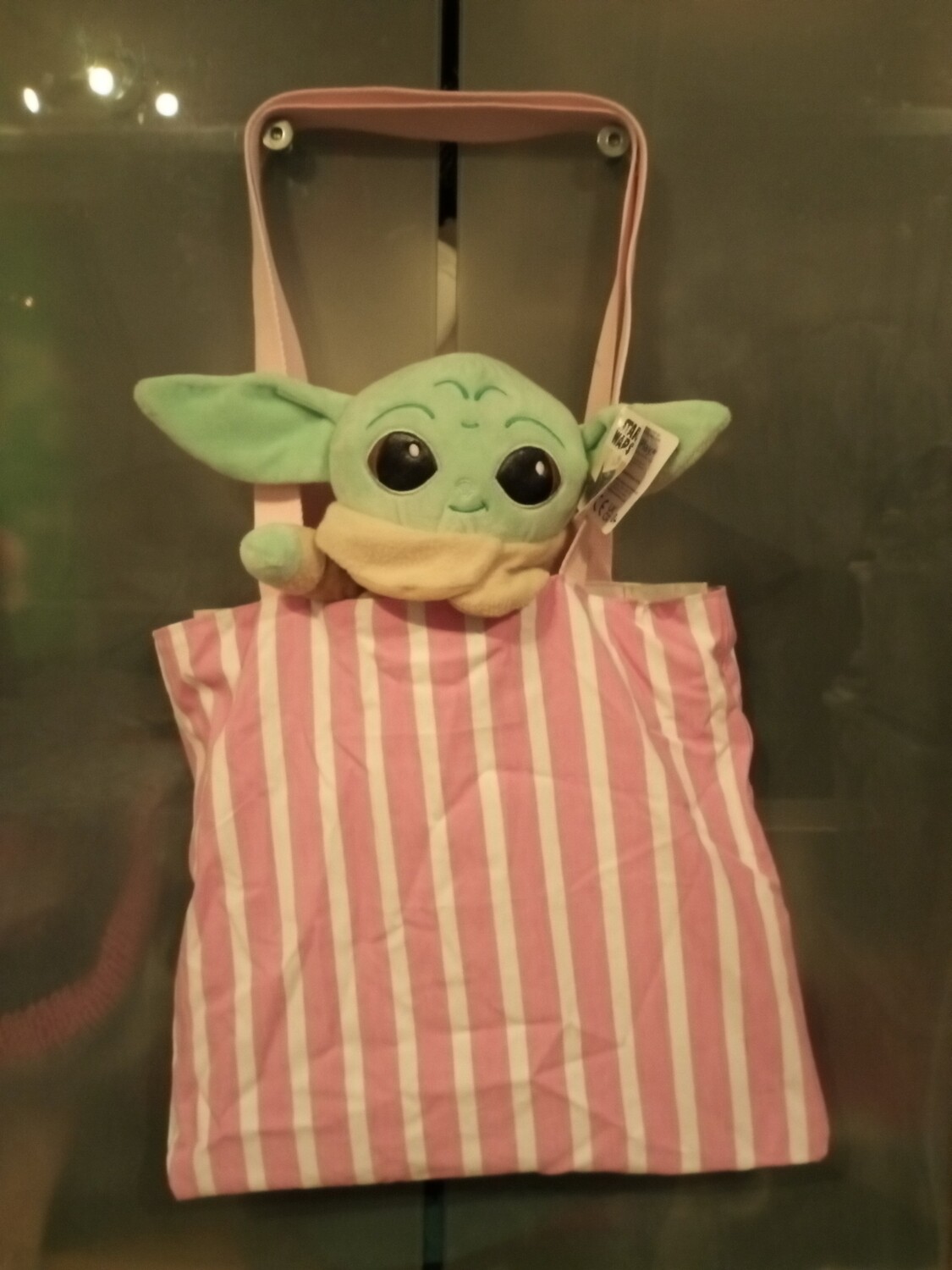 totebag strepen roze