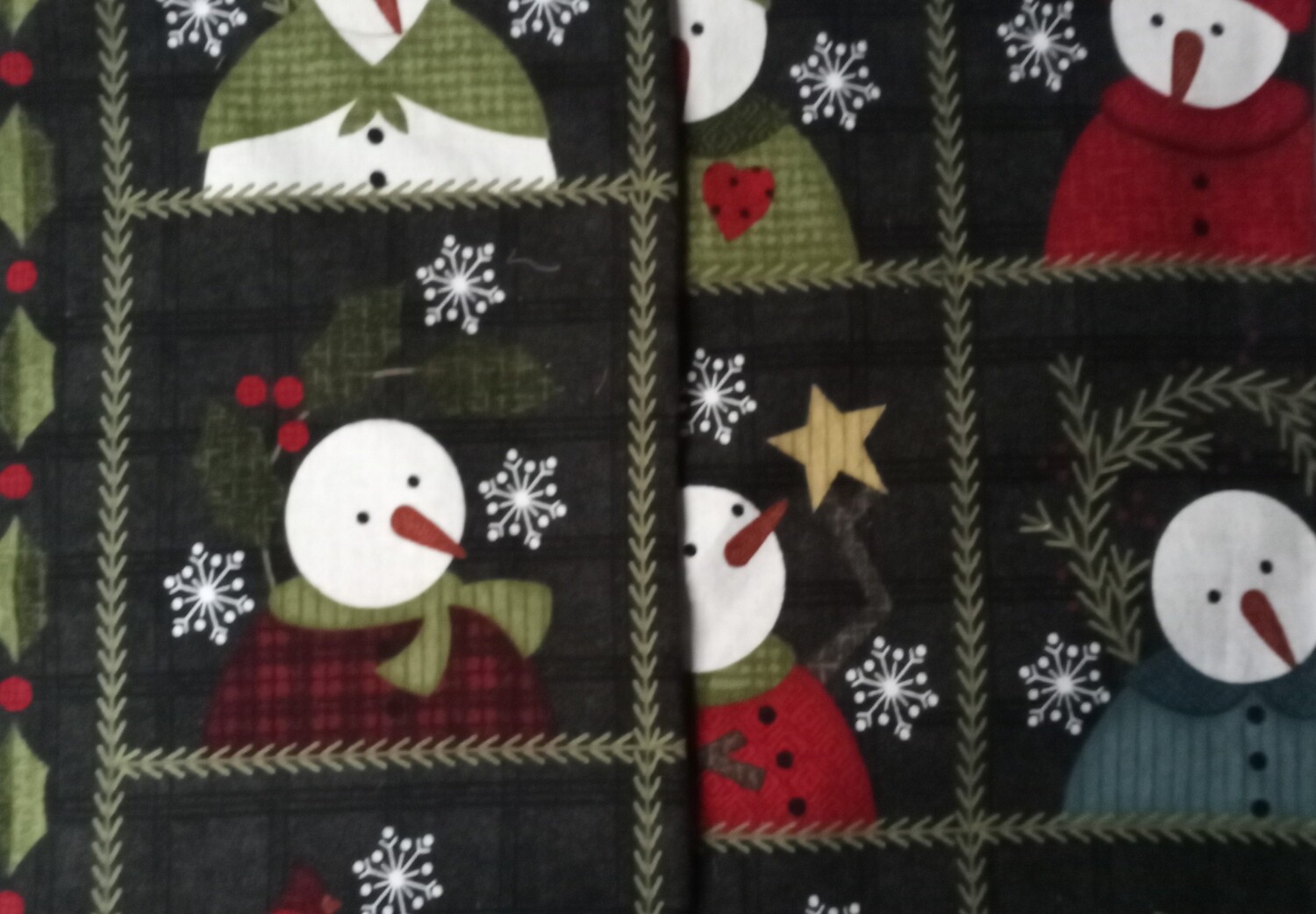 placemat sneeuwman
