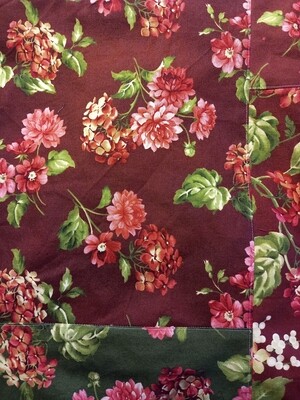 totebag patchwork bloemen bordeaux