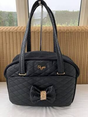 Quilted Black with tiger life bag Quilted Black with tiger life bag