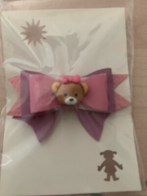 Hairclip Romantic Pink- white teddy -Special-
