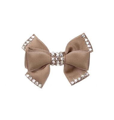 THE PERFECT BOW IN CAMEL HAIRCLIP