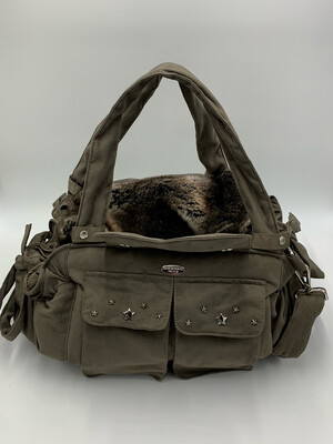 Survivor Bag Antaclara Taupe +chincilla brown- Uitneembare pels Survivor Bag Antaclara Taupe +chincilla brown- Uitneembare pels