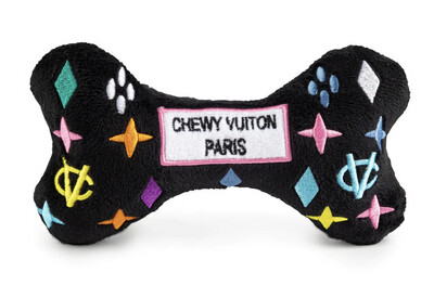 Black Monogram Chewy Vuiton Bone Toy small