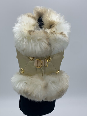 Marilyn Harness gold with lince fur