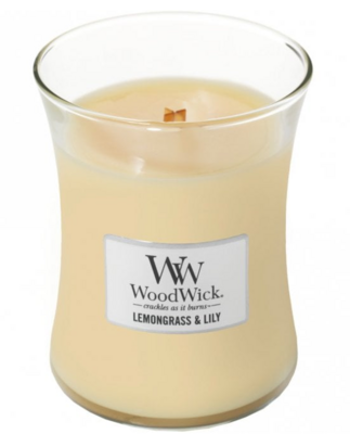 woodwick medium lemongrass/Lily