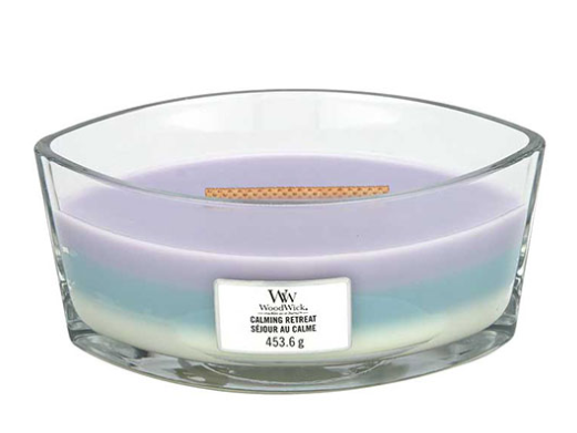 Woodwick Trilogy Candle ellipse calming retreat