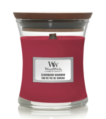 Woodwick medium Elderberry Bourbon 