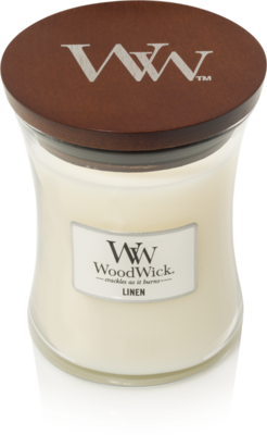 Woodwick medium linen