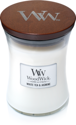 Woodwick medium white tea 