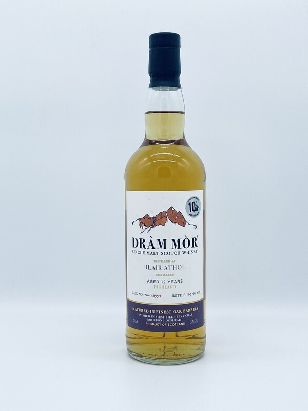 Dràm Mòr Blair Athol 12y 55,5% for 10th anniversary TWM