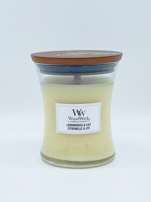 woodwick medium lemongrass/Lily