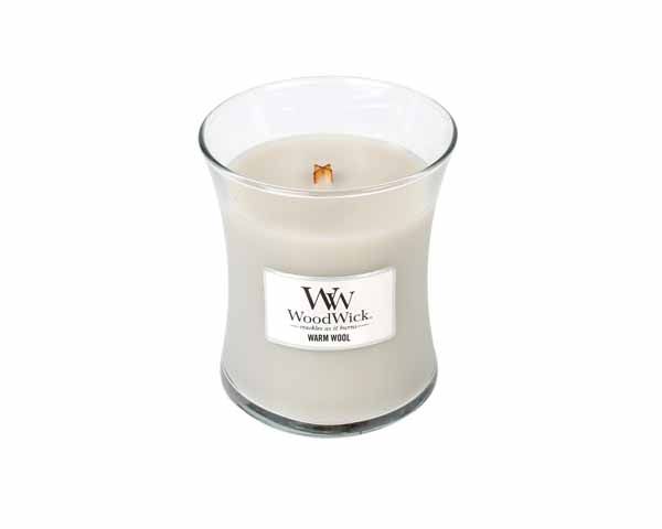 Woodwick medium warm wool