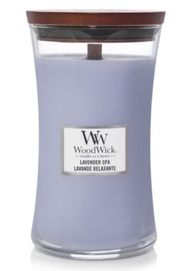 Woodwick Large Lavender Spa NU 31 EURO IPV 38.90