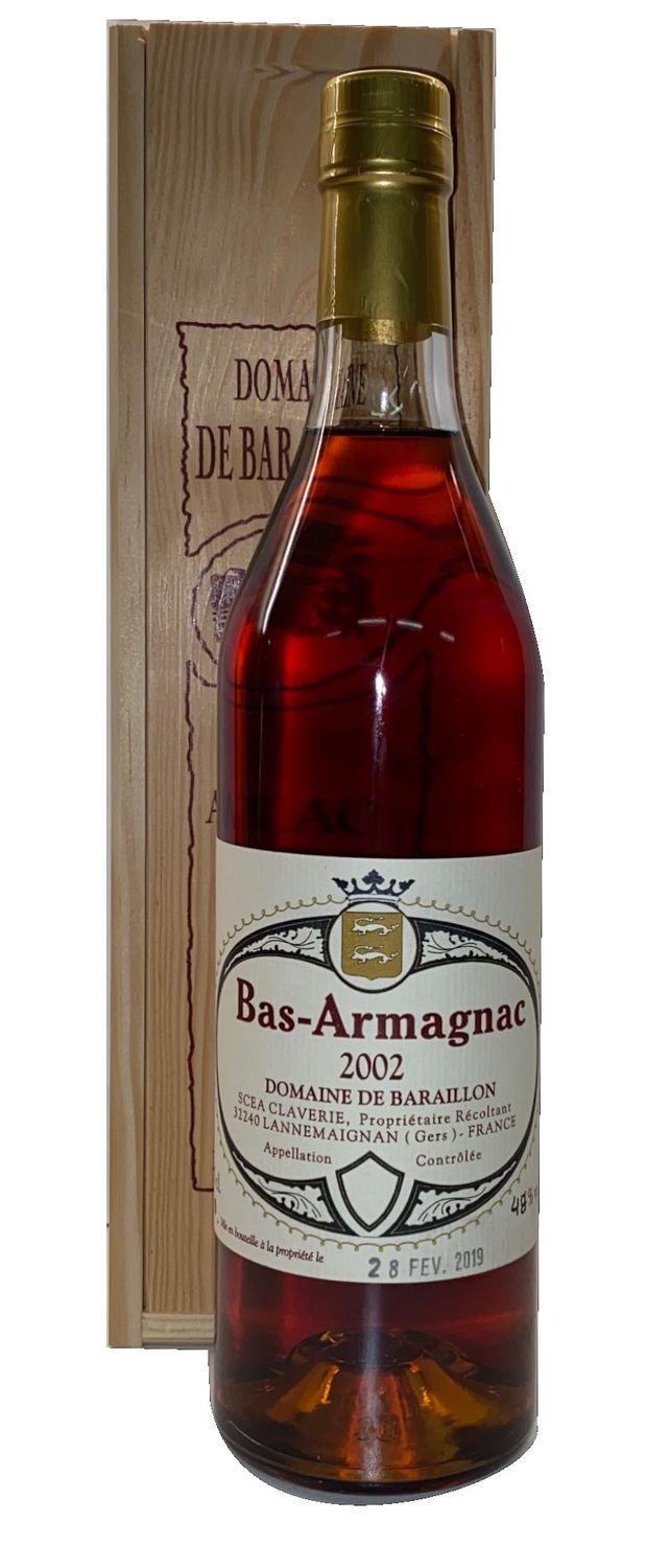 Domaine de Baraillon millésime 2002