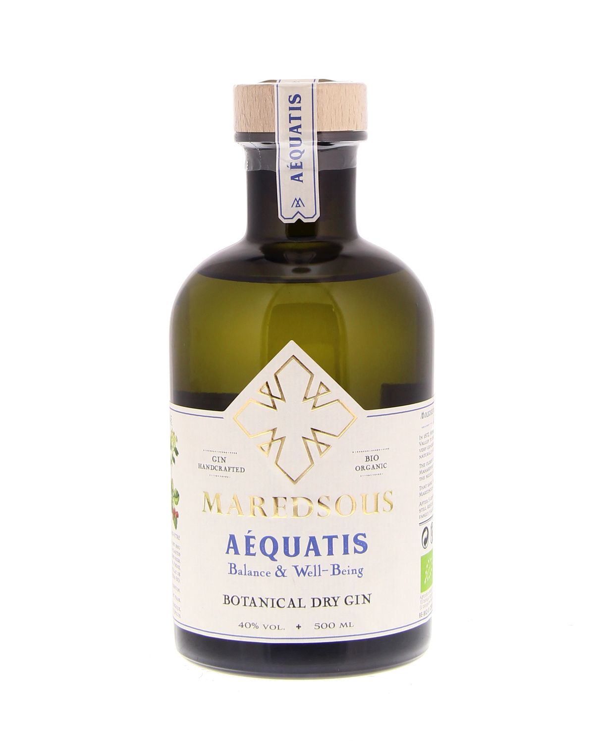 Maredsous Aequatis Dry Gin 40% Maredsous Aequatis Dry Gin 40%