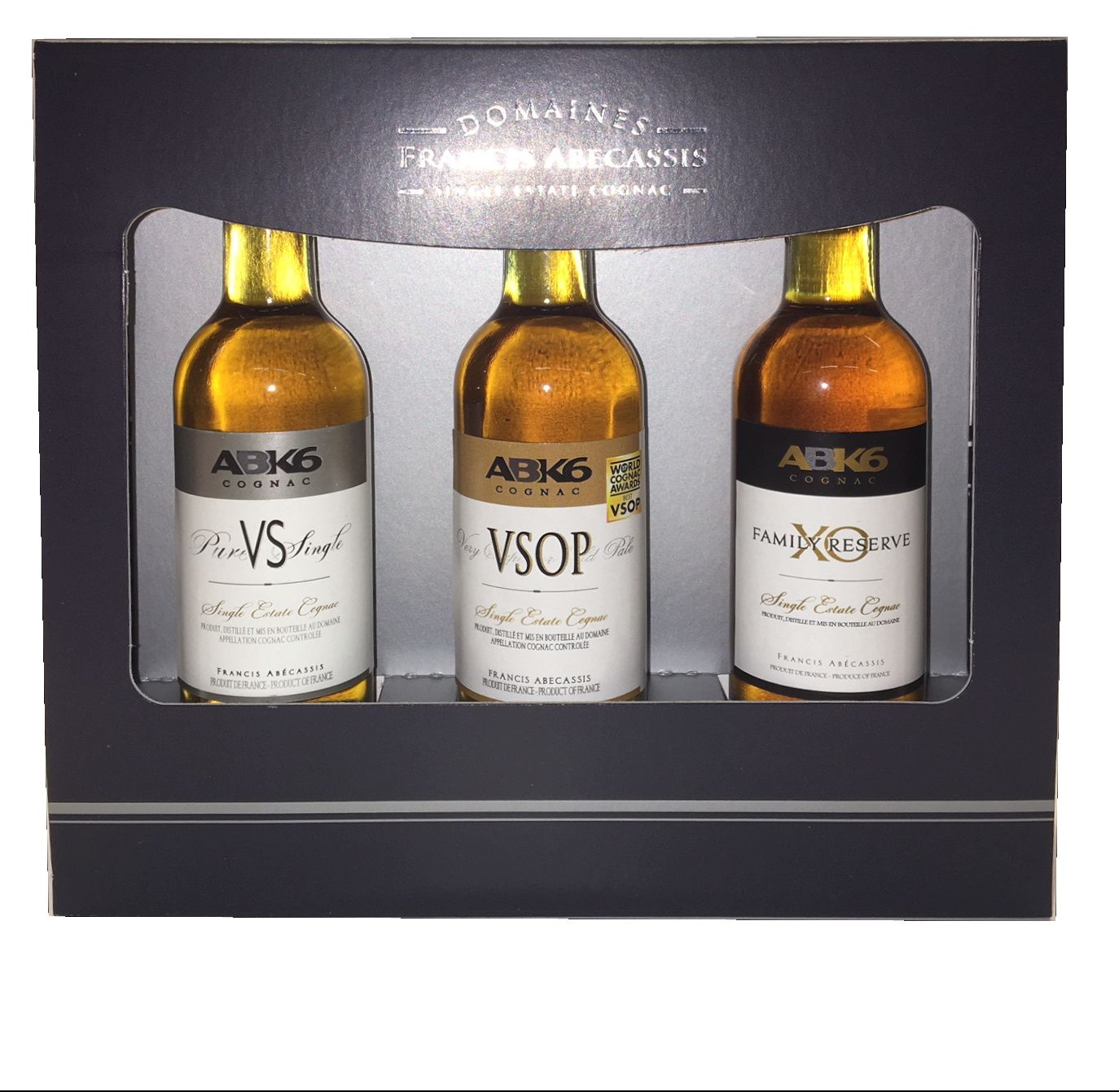 ABK6 coffret 3x5cl VS/VSOP/Orange liqueur ABK6 coffret 3x5cl VS/VSOP/Orange liqueur