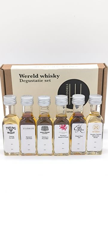 Wereld whisky degustatie set 6x2cl