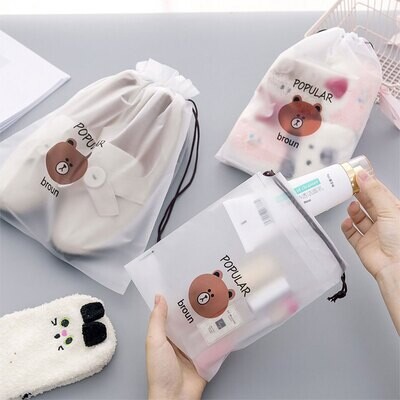 Cute Transparent Waterproof Travel Cosmetic Bag
