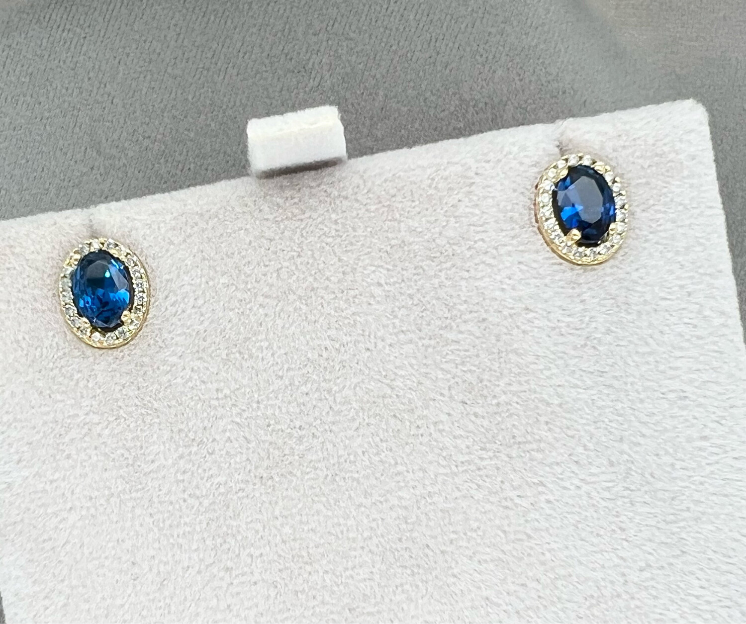 Oorbellen Saffierblauwe Zirconia