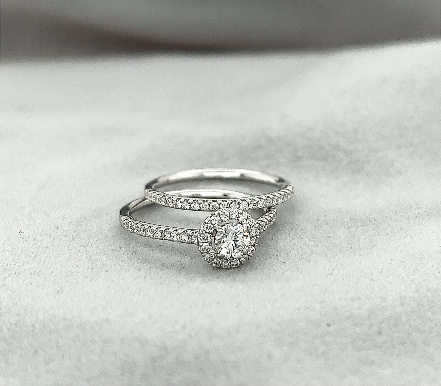 Set Trouw- &amp; Verlovingsring 0.30CT + 0.38CT