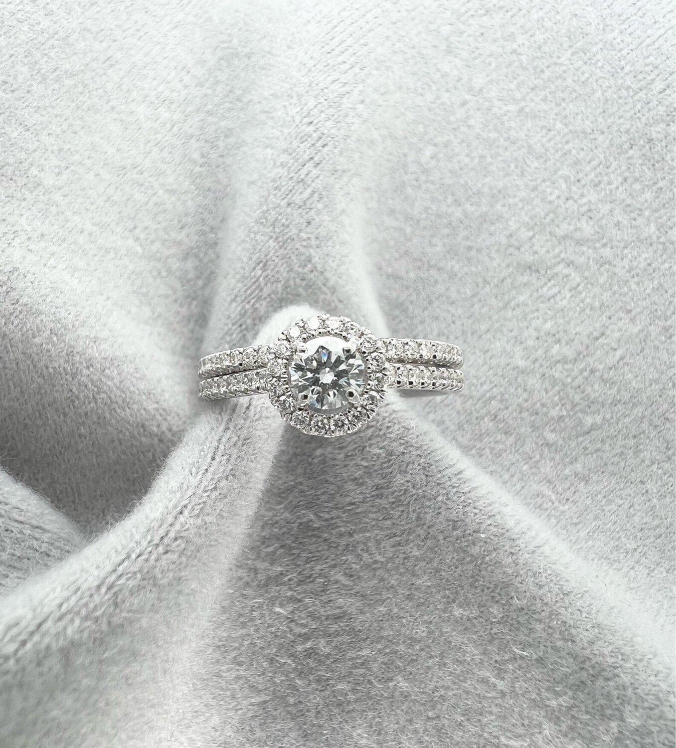 Set Trouw- &amp; Verlovingsring 0.30CT + 0.38CT