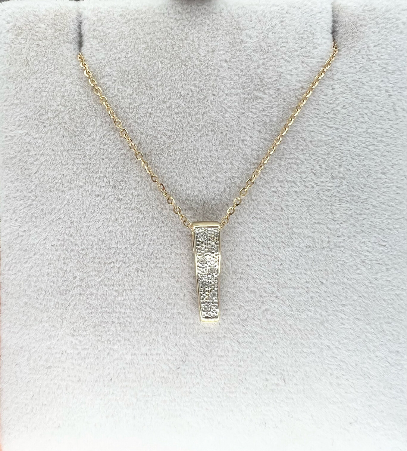 Ketting met diamant 0.04CT