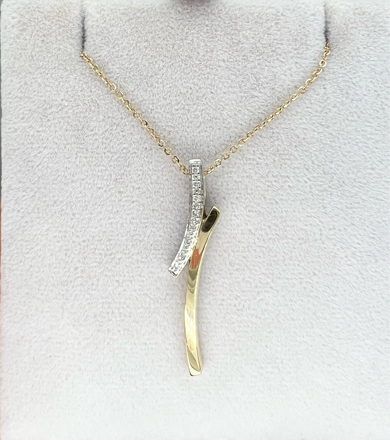 Ketting met diamant 0.05CT
