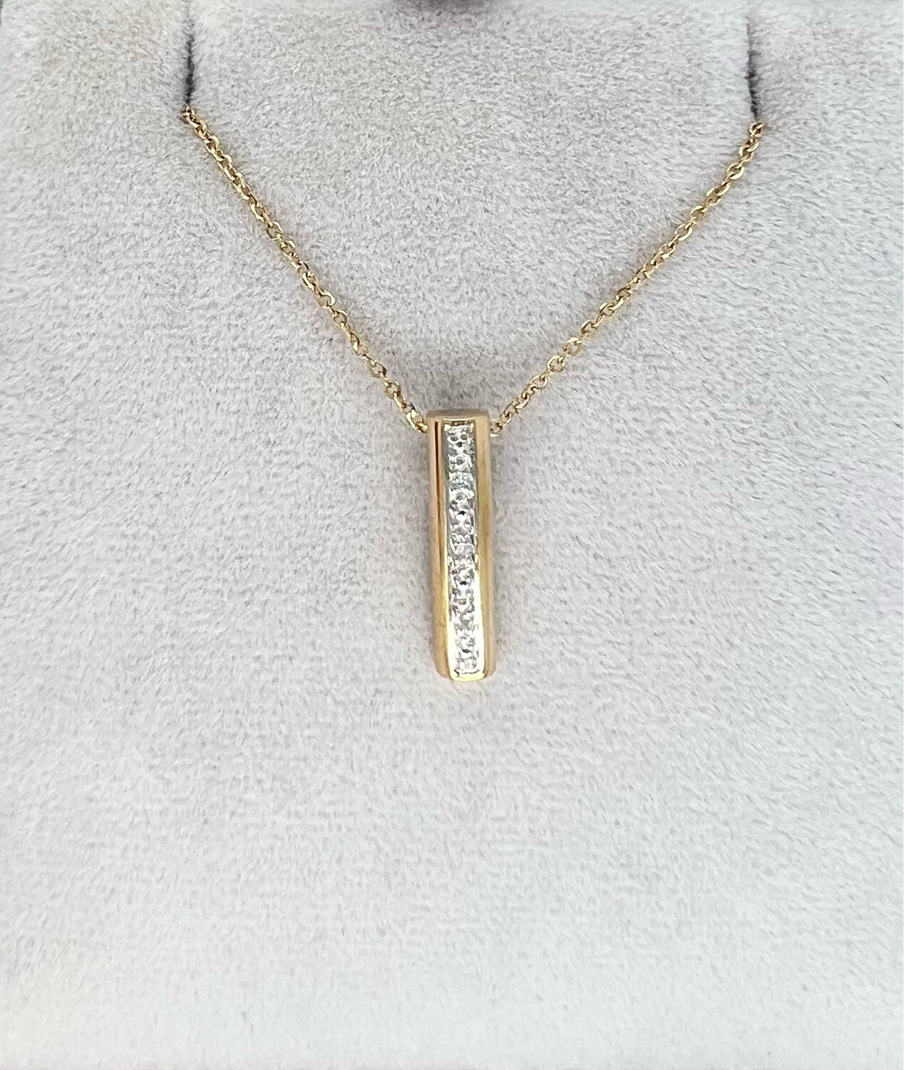 Ketting met diamant 0.02CT